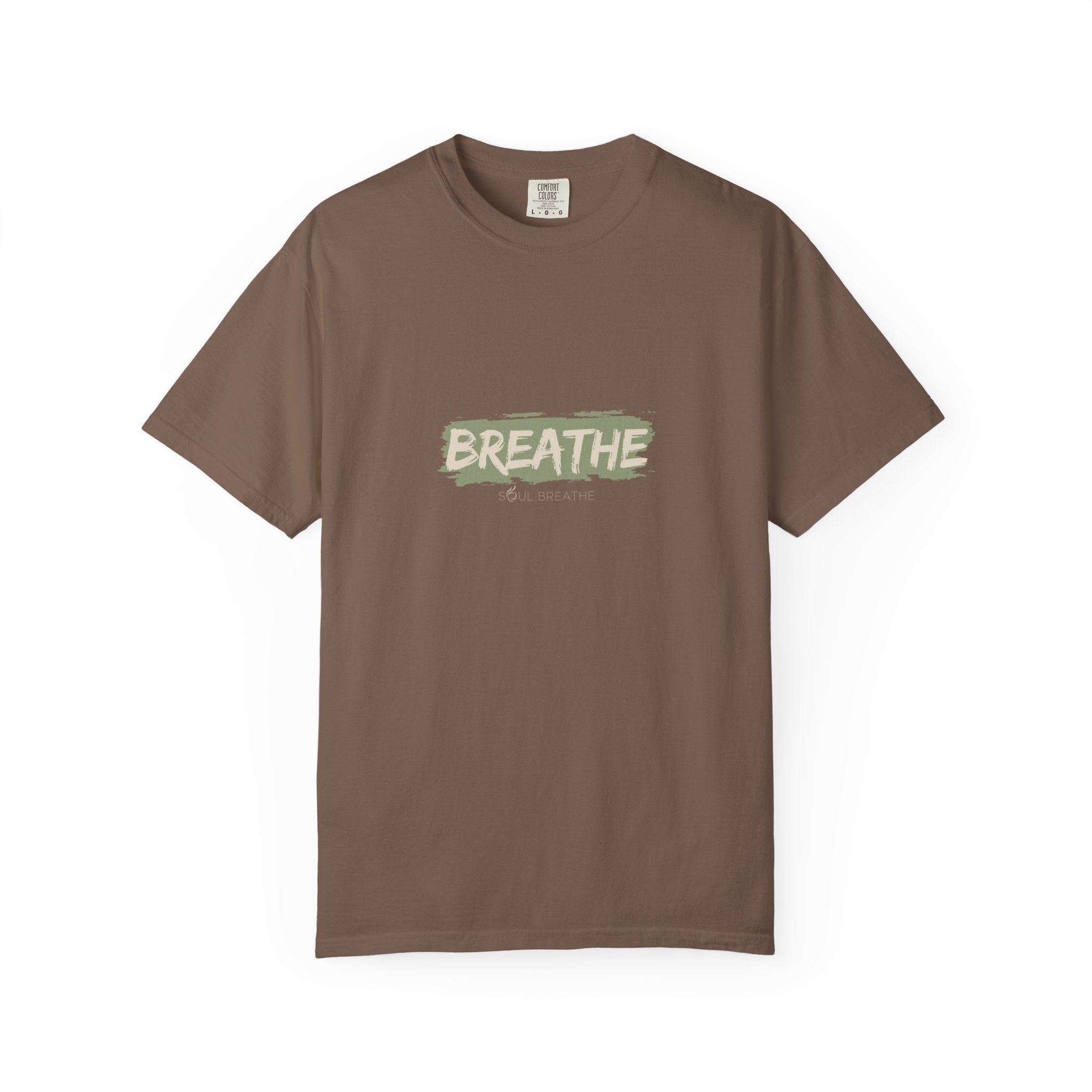 Breathe Garment-Dyed T-Shirt - Relaxed Fit, Casual Wear, Gift for Mindfulness, Summer Essentials, Eco-Friendly Style