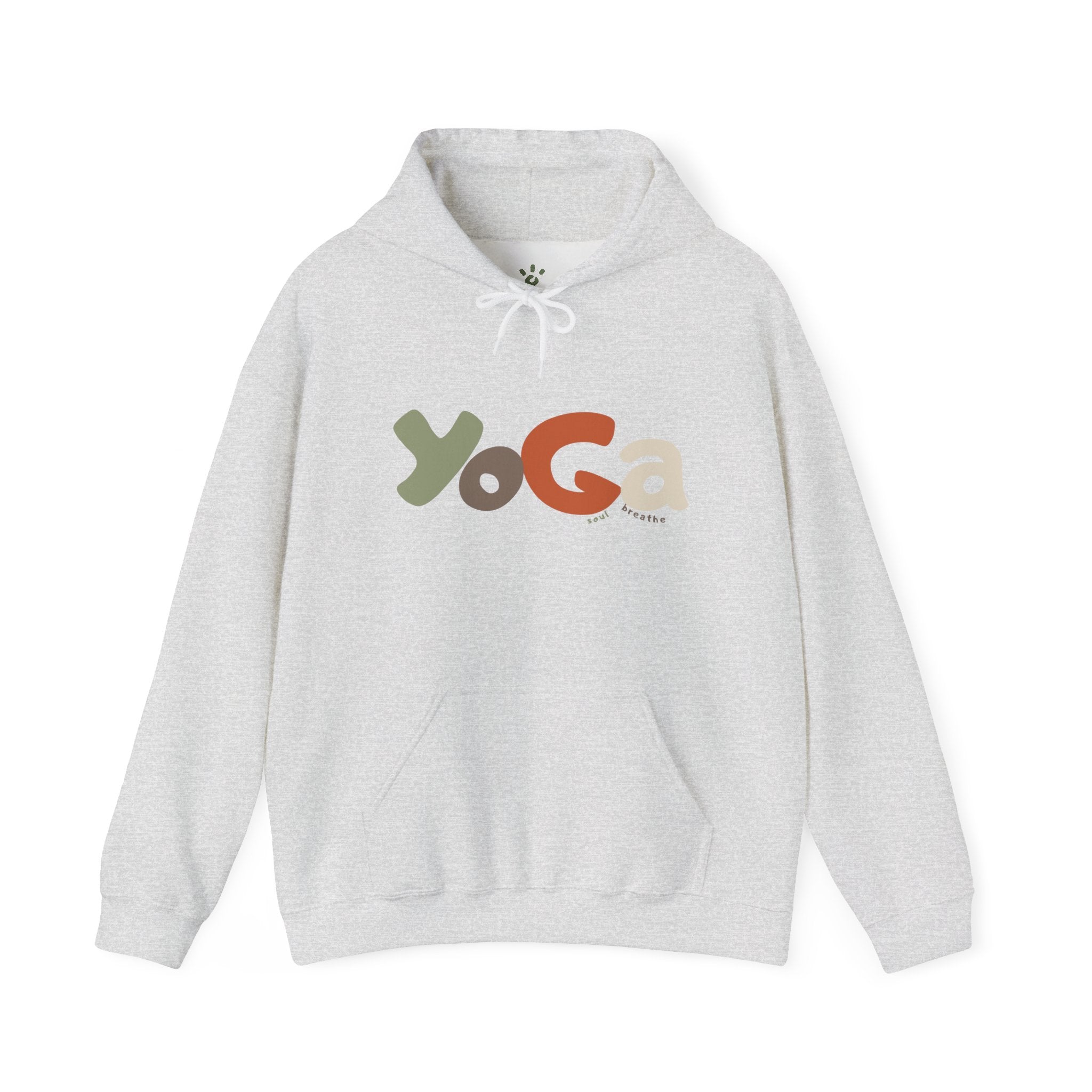 Yoga Hooded Sweatshirt, Cozy Casual Wear, Streetwear Style, Eco-Friendly Gift