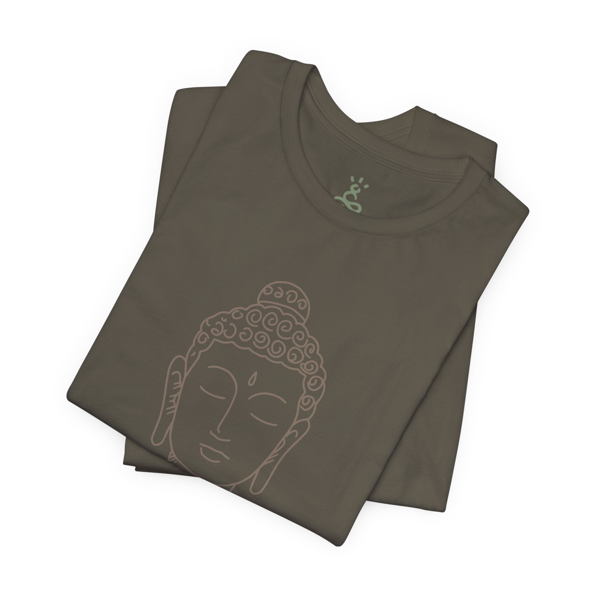 Mindfulness Buddha Tee - Jersey Short Sleeve Shirt, Spiritual Gift, Yoga Shirt, Meditation Apparel, Self-Care Clothing