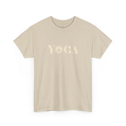 Minimal Gold Script Yoga T-Shirt