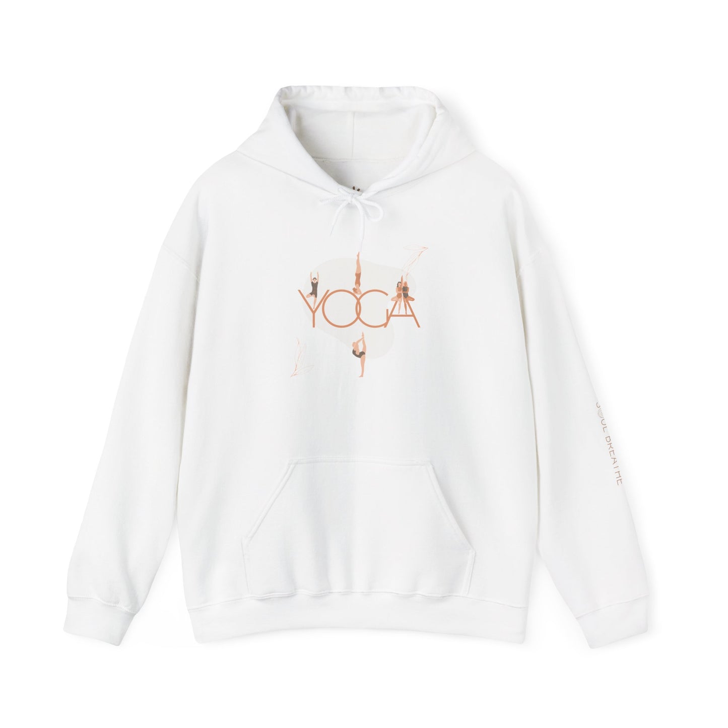 Sudadera con capucha y estampado de pose de yoga