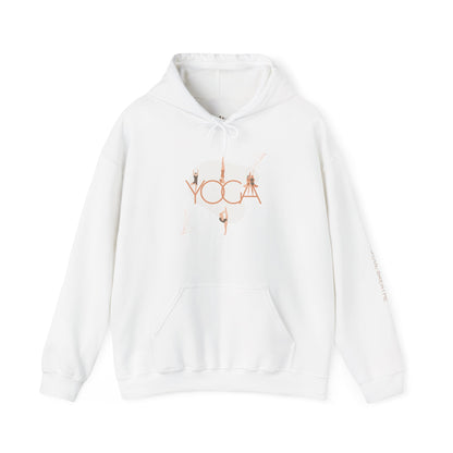 Sudadera con capucha y estampado de pose de yoga