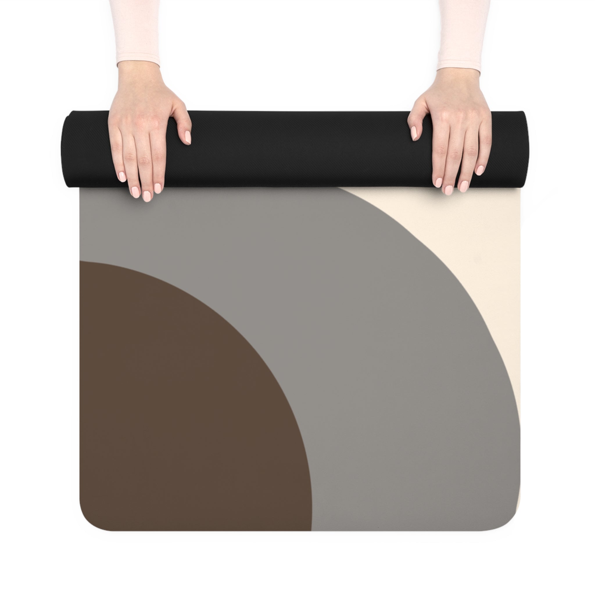 Neutral Abstract Yoga Mat