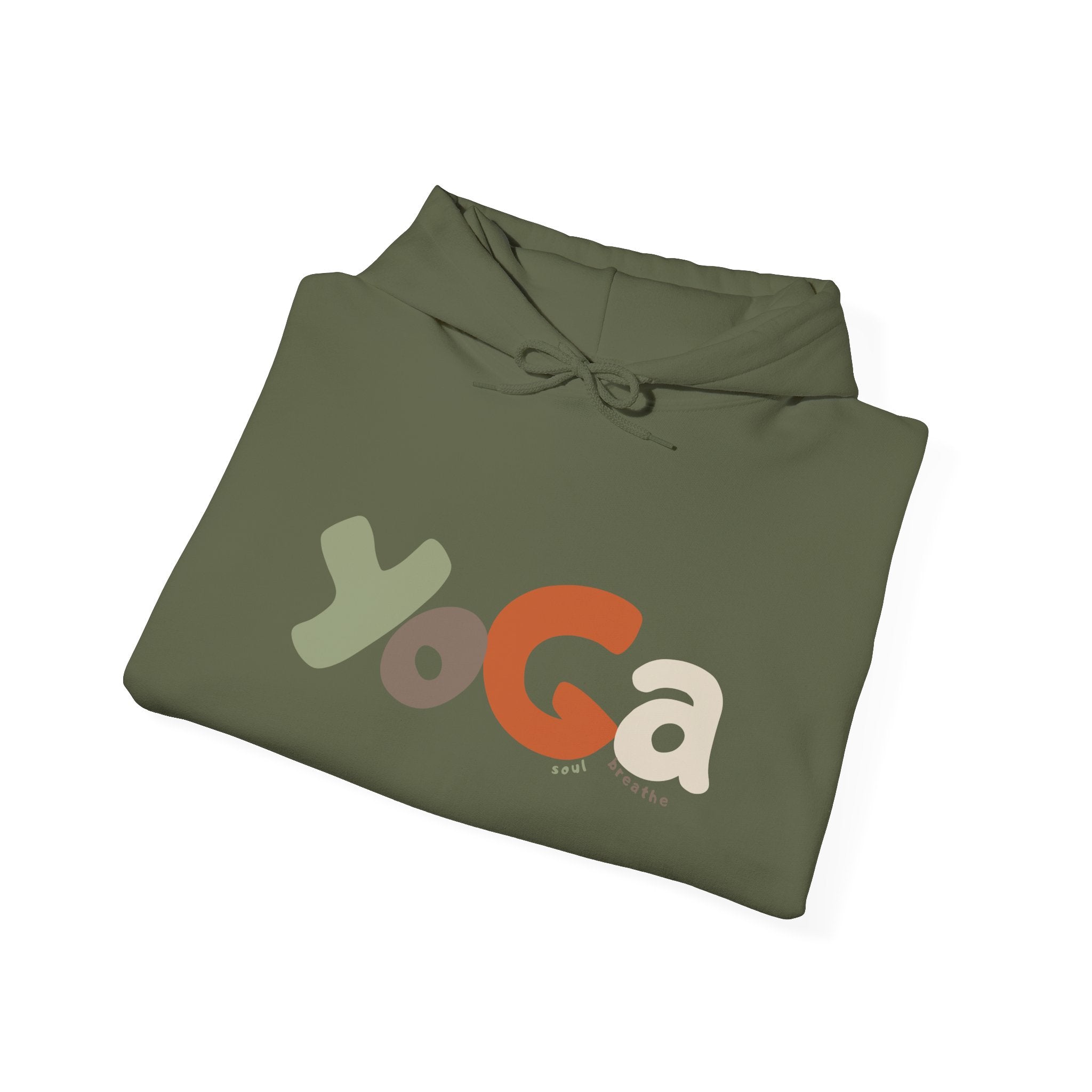 Yoga Hooded Sweatshirt, Cozy Casual Wear, Streetwear Style, Eco-Friendly Gift