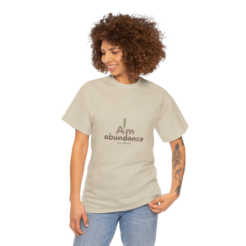 Spiritual T-Shirt - I Am Abundance Mindset Affirmation Tee