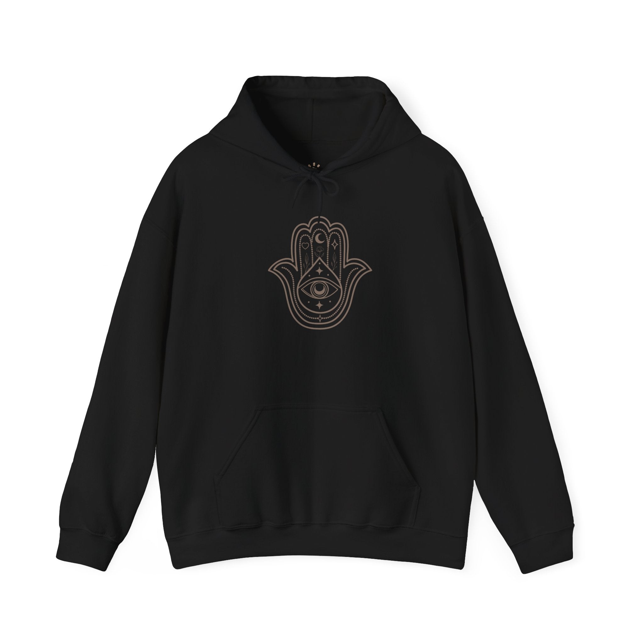 Spiritual Hamsa Hoodie - Cozy Unisex Sweatshirt with Spiritual Design, Ideal for Meditation, Yoga, or Everyday Wear, Gift for Her or Him