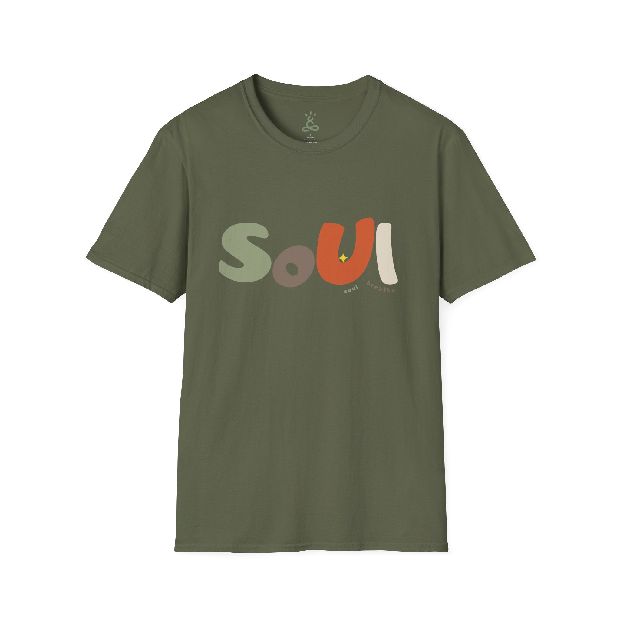 Soul Unisex T-Shirt – Soft Style Tee for Males & Females, Perfect Gift for Spirituality, Wellness, Yoga Lovers, Casual Wear