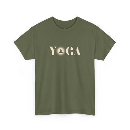 Minimal Gold Script Yoga T-Shirt