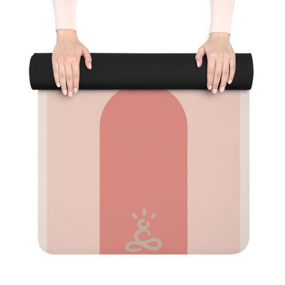 Pink Abstract Yoga Mat