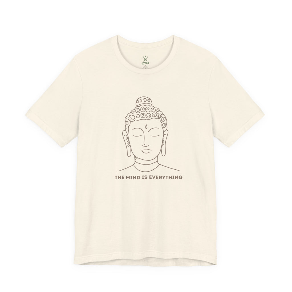 Mindfulness Buddha Tee - Jersey Short Sleeve Shirt, Spiritual Gift, Yoga Shirt, Meditation Apparel, Self-Care Clothing