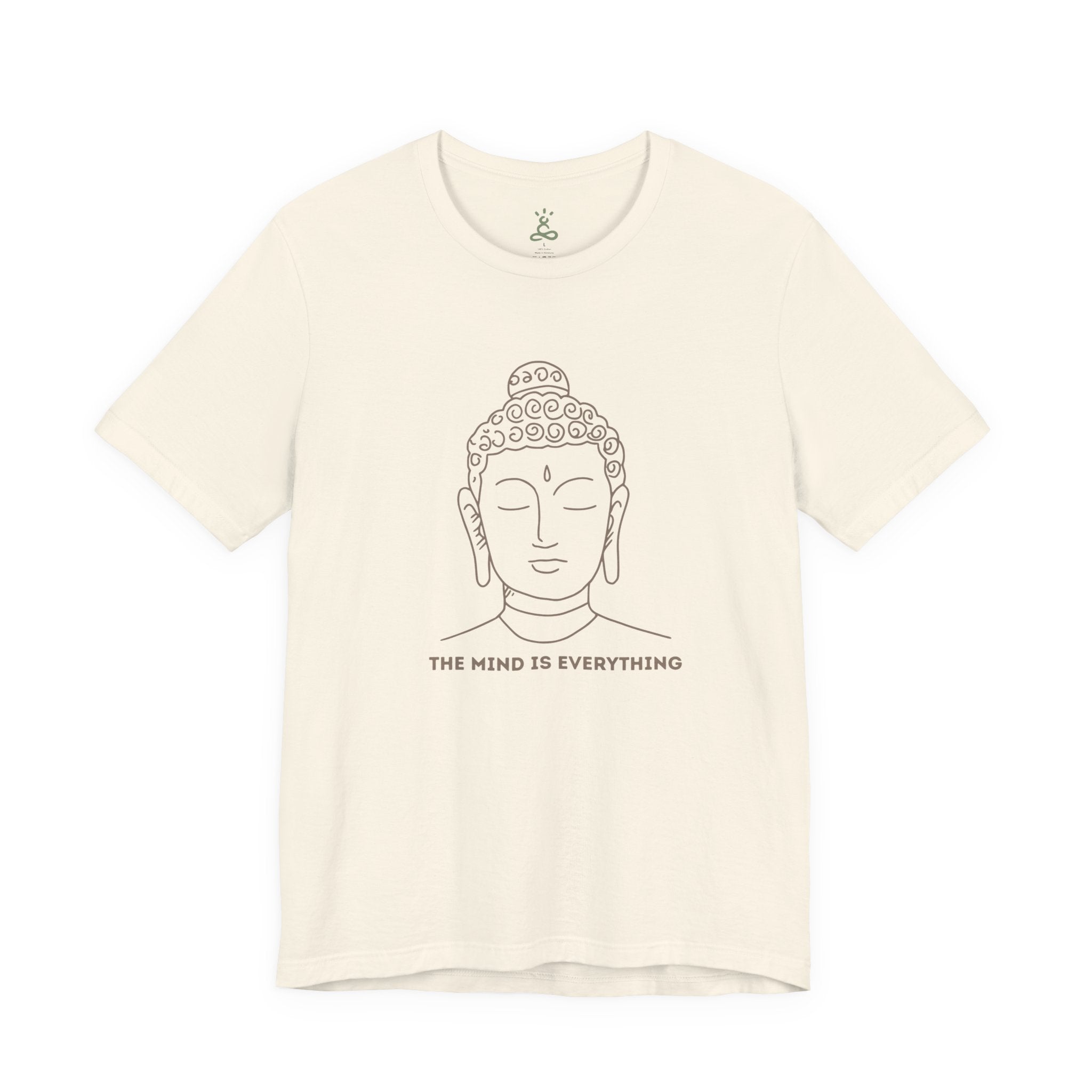 Mindfulness Buddha Tee - Jersey Short Sleeve Shirt, Spiritual Gift, Yoga Shirt, Meditation Apparel, Self-Care Clothing