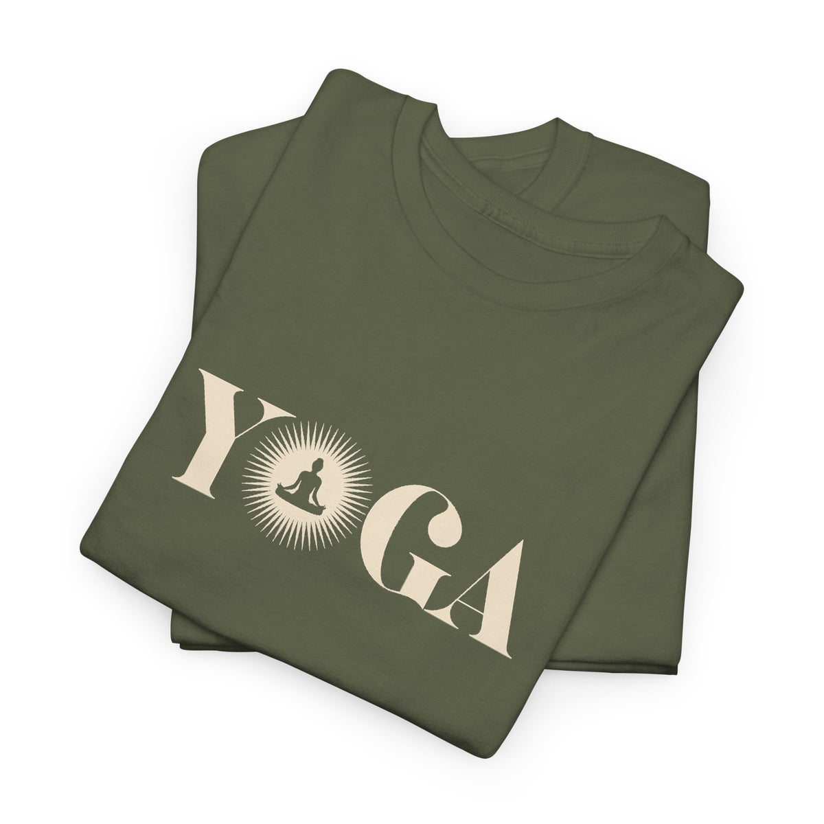 Minimal Gold Script Yoga T-Shirt