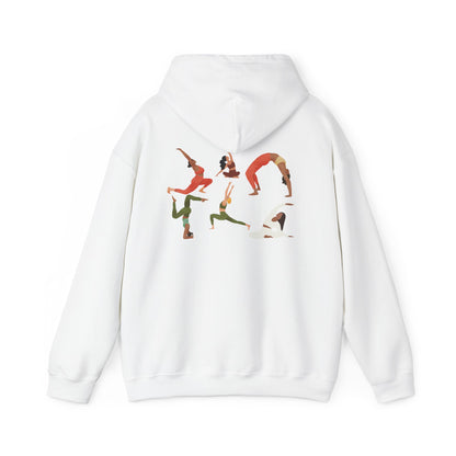 Sudadera con capucha de arte de yoga minimalista