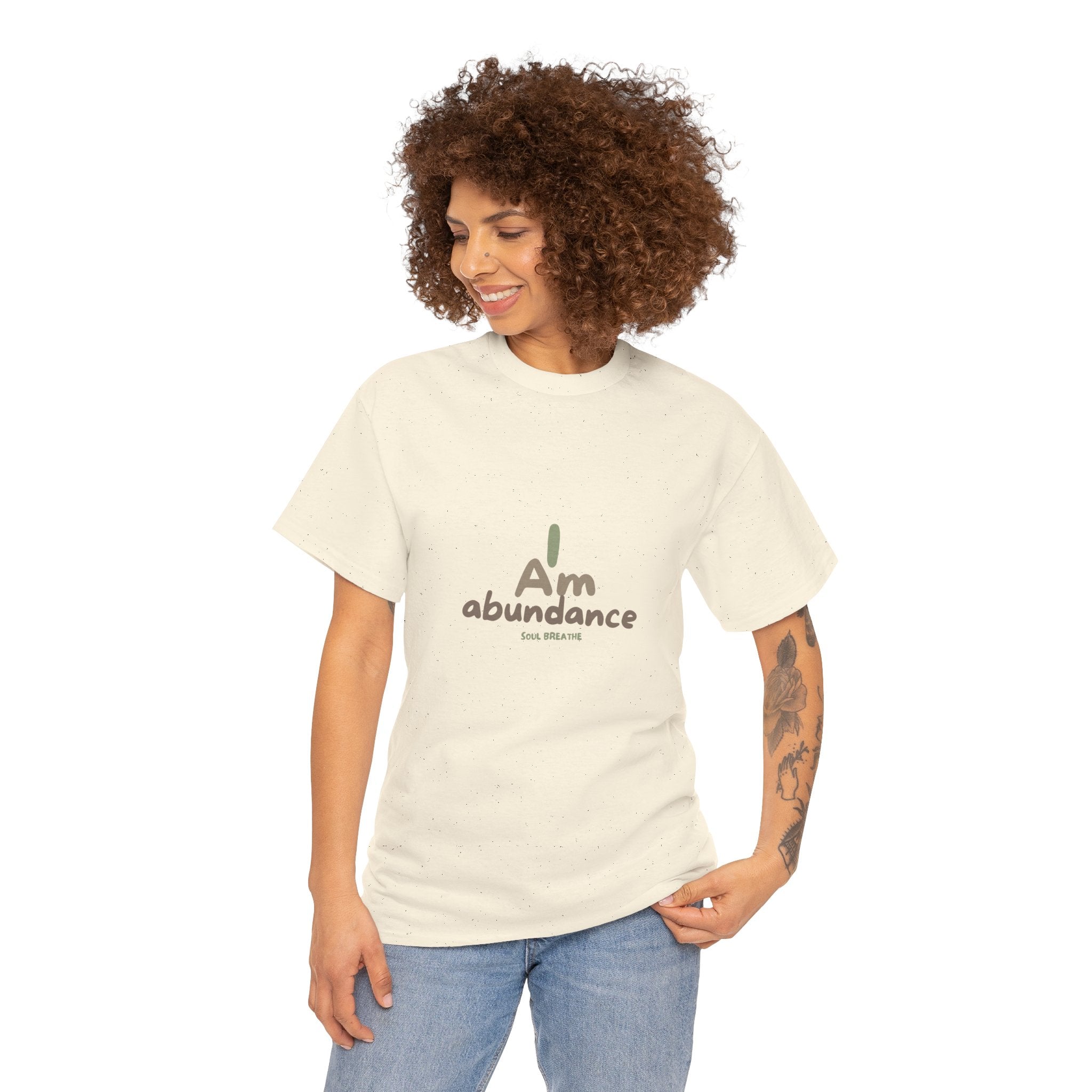 Spiritual T-Shirt - I Am Abundance Mindset Affirmation Tee