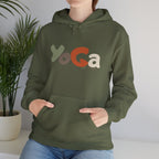 Yoga Hooded Sweatshirt, Cozy Casual Wear, Streetwear Style, Eco-Friendly Gift