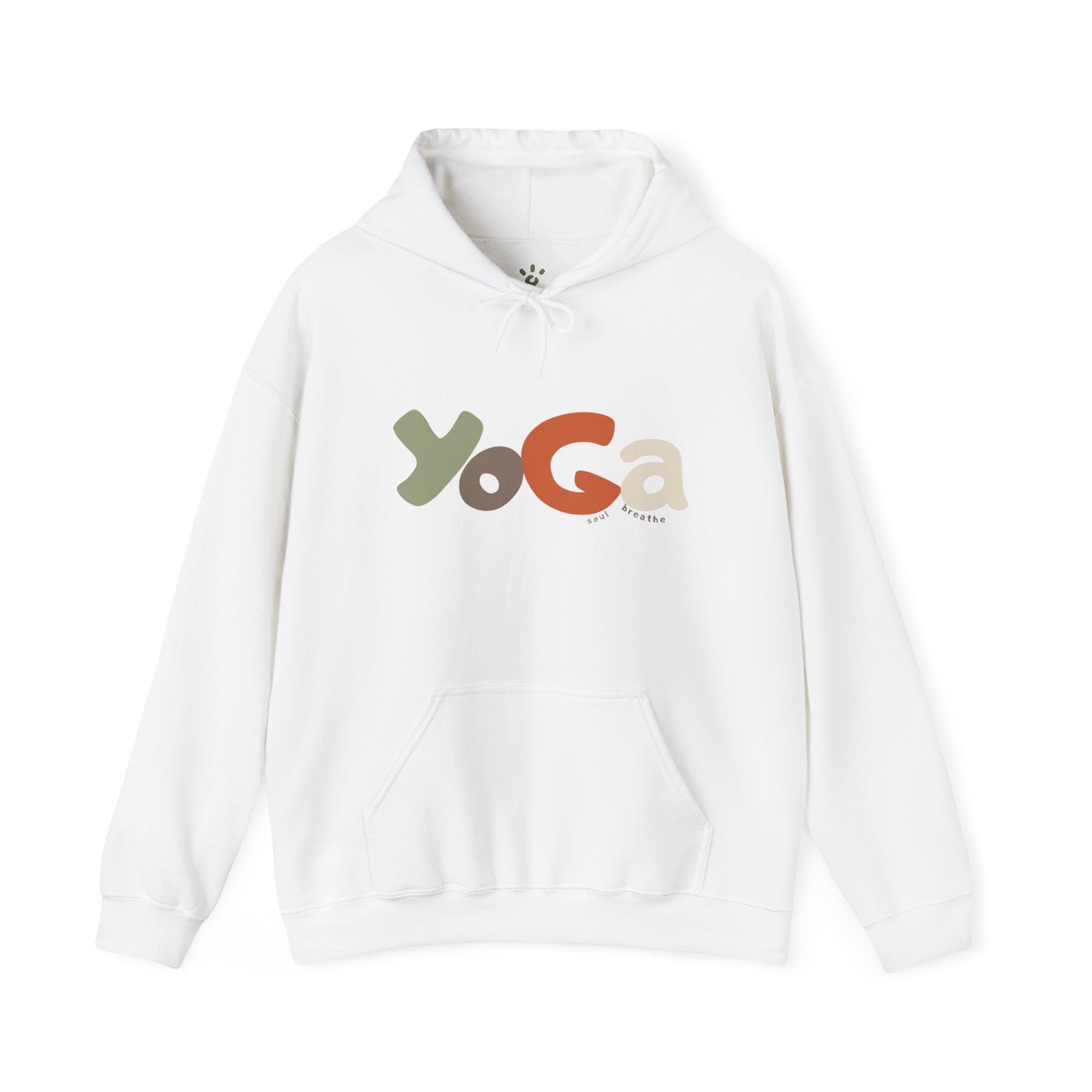 Yoga Hooded Sweatshirt, Cozy Casual Wear, Streetwear Style, Eco-Friendly Gift