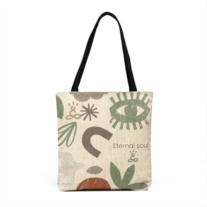 Boho Abstract Nature Print Canvas Tote - Soul Breathe