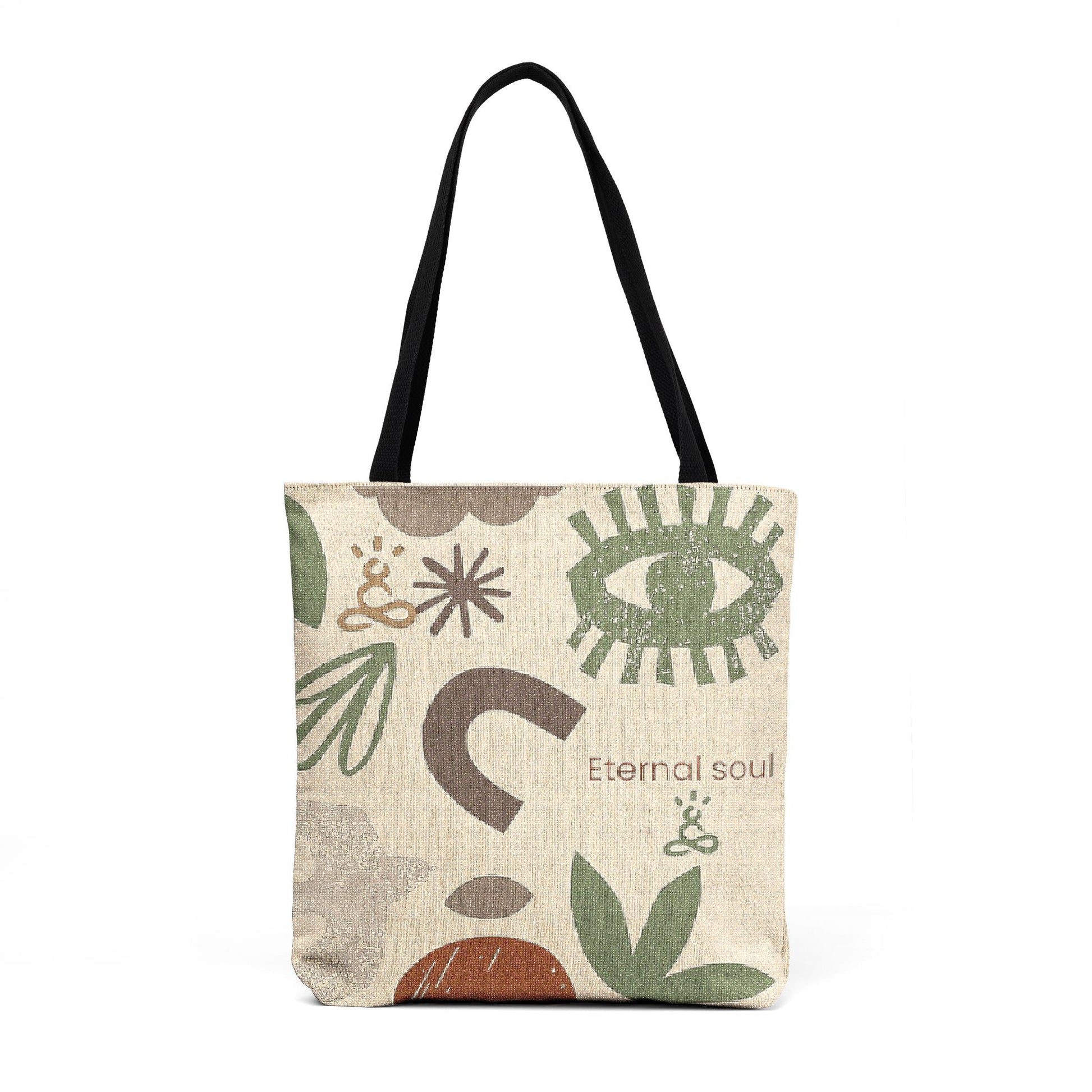 Boho Abstract Nature Print Canvas Tote - Soul Breathe