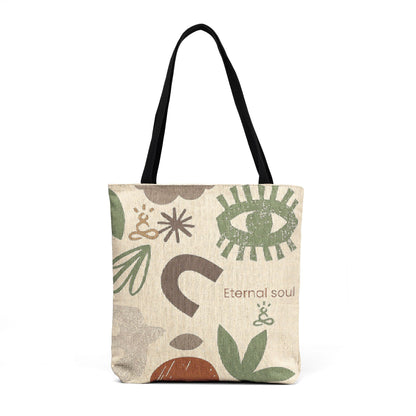 Boho Abstract Nature Print Canvas Tote - Soul Breathe