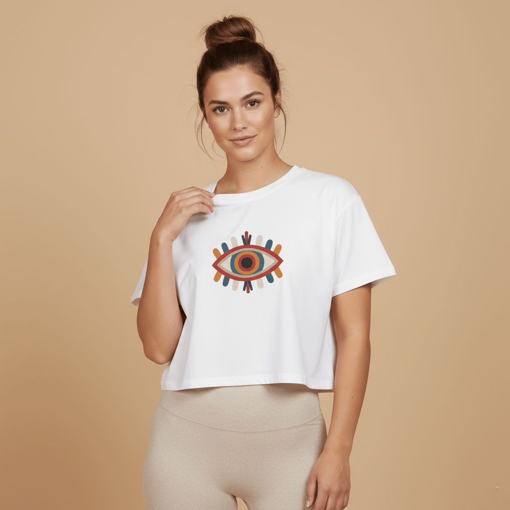 Boho Eye Women's Boxy Crop T-Shirt - Soul Breathe