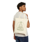 Buddha Inspirational Cotton Canvas Tote Bag, Eco - Friendly Grocery Bag, Yoga Bag, Gift for Mindfulness, Reusable Shopping Bag - Soul Breathe