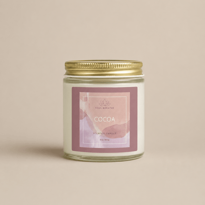 Cocoa Scented Candle (4oz & 9oz) - Soul Breathe
