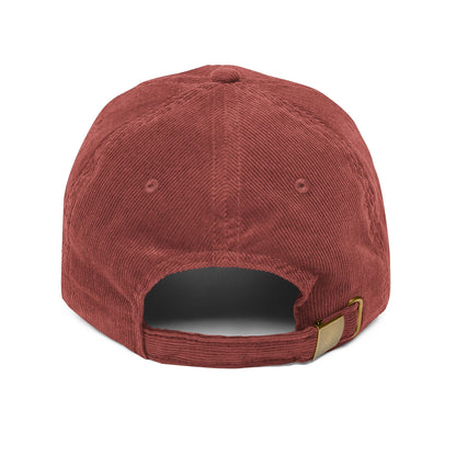 Corduroy Cap - Embroidered Buddha Hat - Motivational 'Be The Change' - Soul Breathe