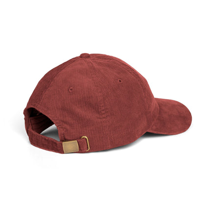 Corduroy Cap - Embroidered Buddha Hat - Motivational 'Be The Change' - Soul Breathe