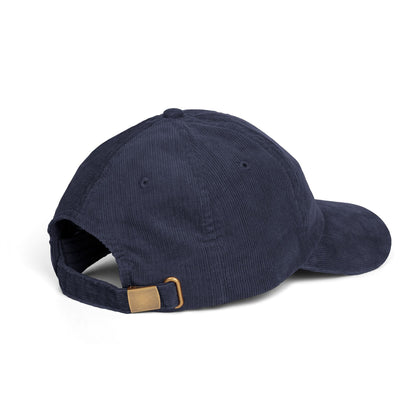 Corduroy Cap - Embroidered Buddha Hat - Motivational 'Be The Change' - Soul Breathe