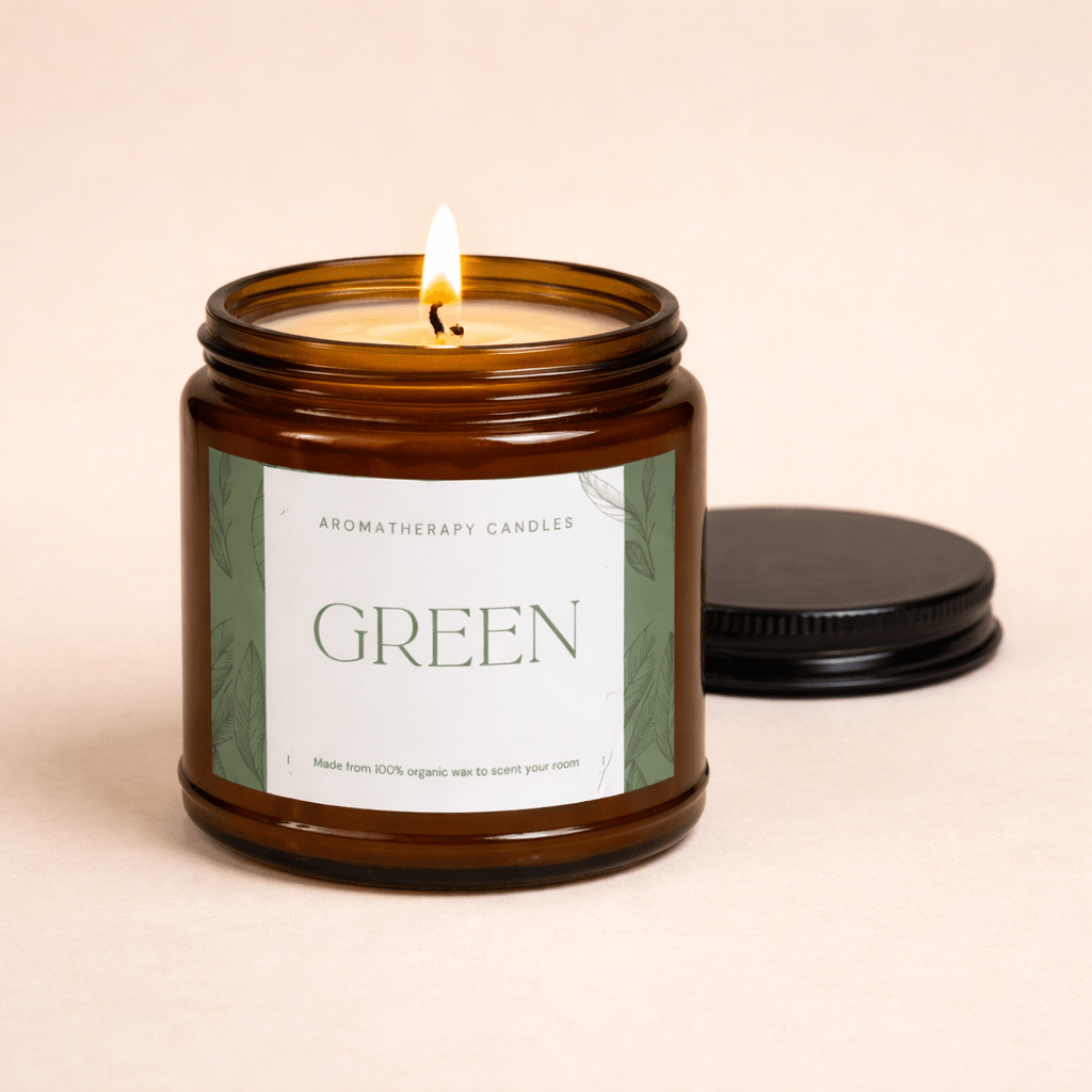 Green Aromatherapy Candle (4oz & 9oz) - Soul Breathe