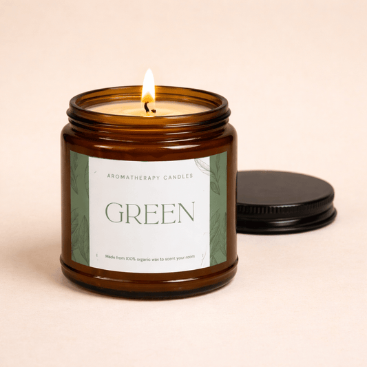 Green Aromatherapy Candle (4oz & 9oz) - Soul Breathe