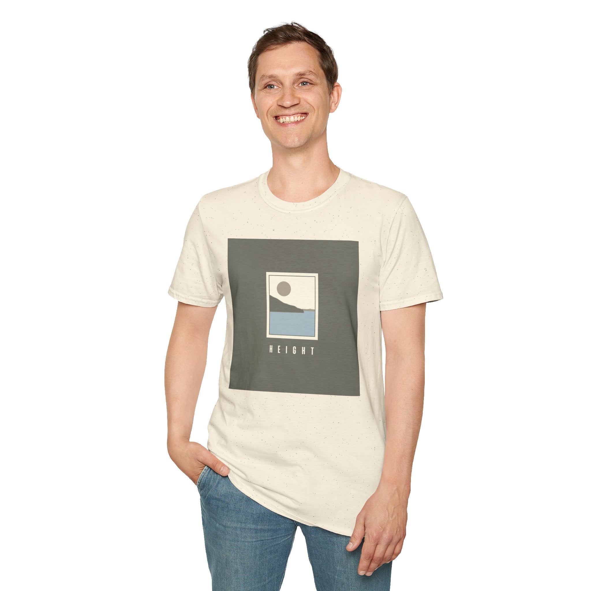 Height Unisex T-Shirt – Soft Style Tee for Males & Females, Perfect Gift for Spirituality, Wellness, Yoga Lovers, Casual Wear - Soul Breathe