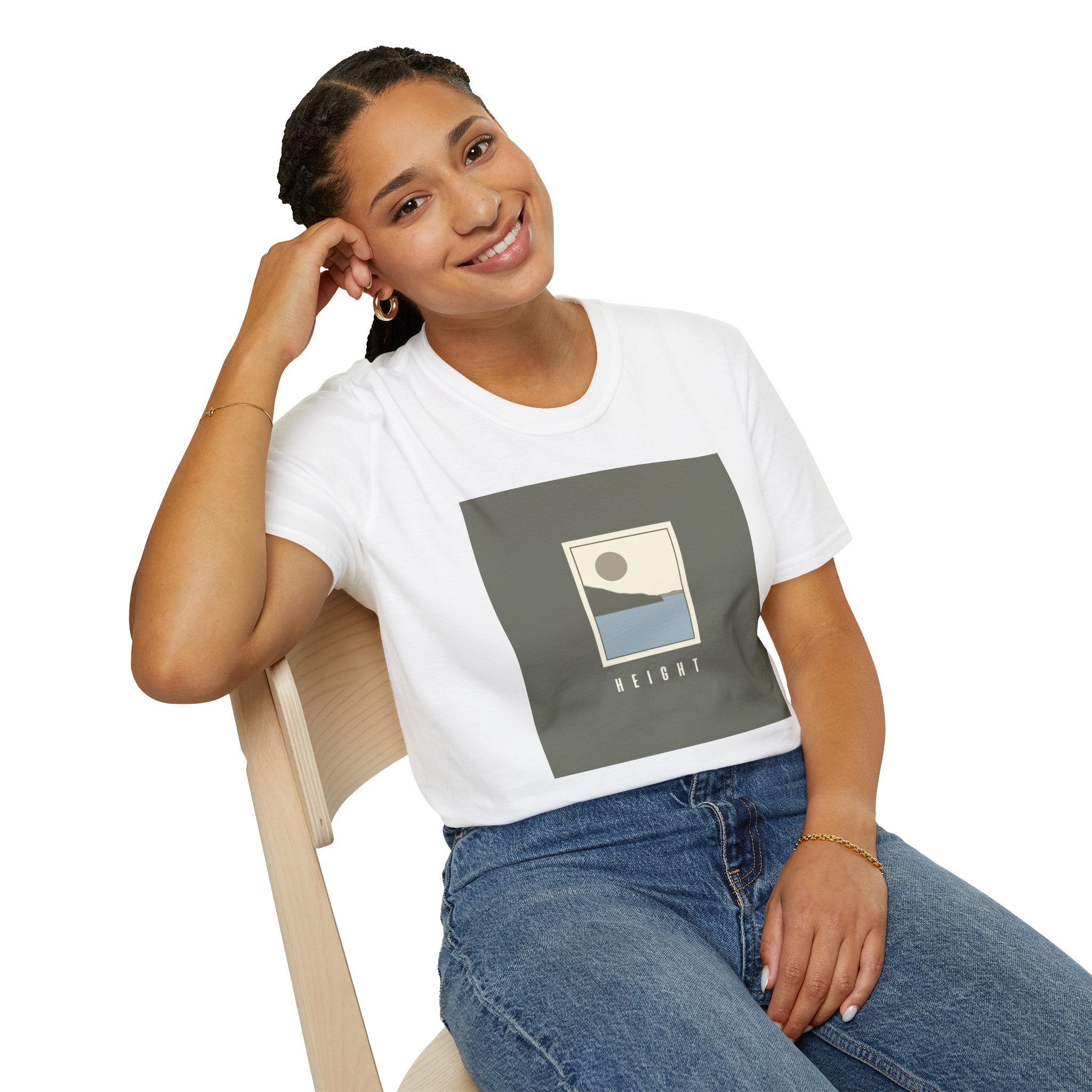 Height Unisex T-Shirt – Soft Style Tee for Males & Females, Perfect Gift for Spirituality, Wellness, Yoga Lovers, Casual Wear - Soul Breathe