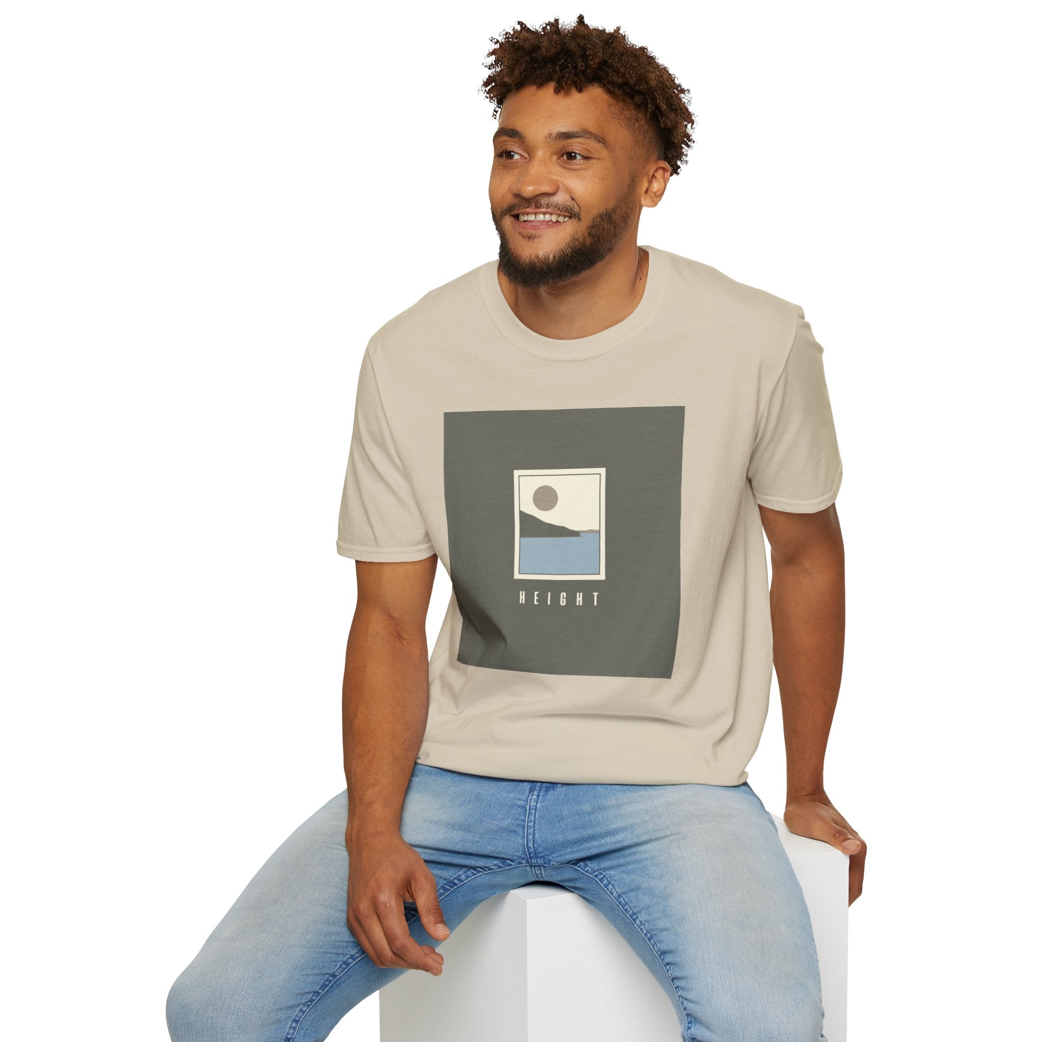 Height Unisex T-Shirt – Soft Style Tee for Males & Females, Perfect Gift for Spirituality, Wellness, Yoga Lovers, Casual Wear - Soul Breathe