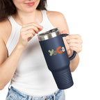 Insulated Travel Mug with Motivational Yoga Design, 40oz Yoga Mug, Fitness Travel Cup, Eco - Friendly Insulated Travel Mug, Reusable - Soul Breathe
