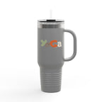 Insulated Travel Mug with Motivational Yoga Design, 40oz Yoga Mug, Fitness Travel Cup, Eco - Friendly Insulated Travel Mug, Reusable - Soul Breathe