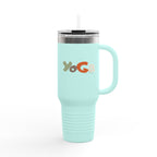 Insulated Travel Mug with Motivational Yoga Design, 40oz Yoga Mug, Fitness Travel Cup, Eco - Friendly Insulated Travel Mug, Reusable - Soul Breathe