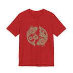 Lucky Koi Fish T-Shirt for Good Fortune, Unisex Short Sleeve Tee, Positive Vibes Apparel, Gift for Him/Her, Japanese Art Inspired - Soul Breathe