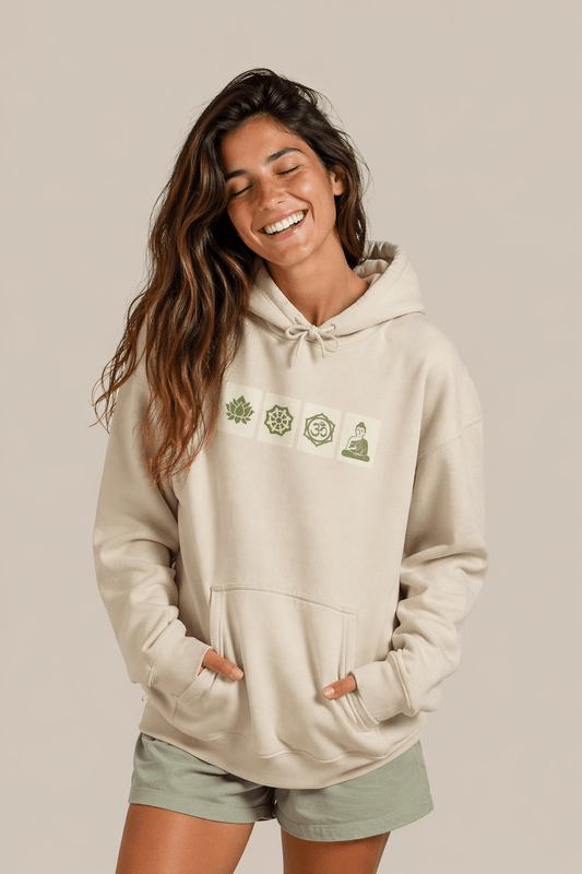 Meditation Icons Hoodie - Soul Breathe