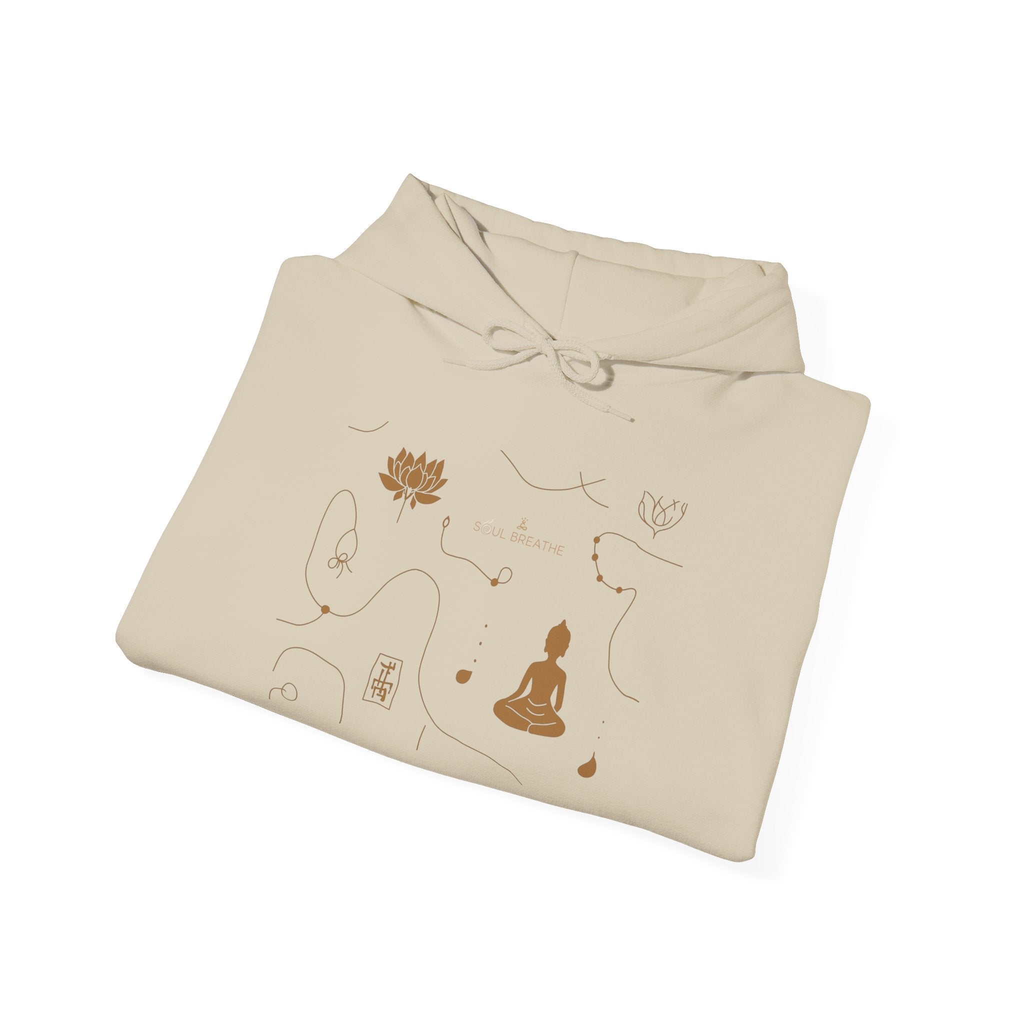 Meditation & Lotus Symbol Hoodie - Soul Breathe