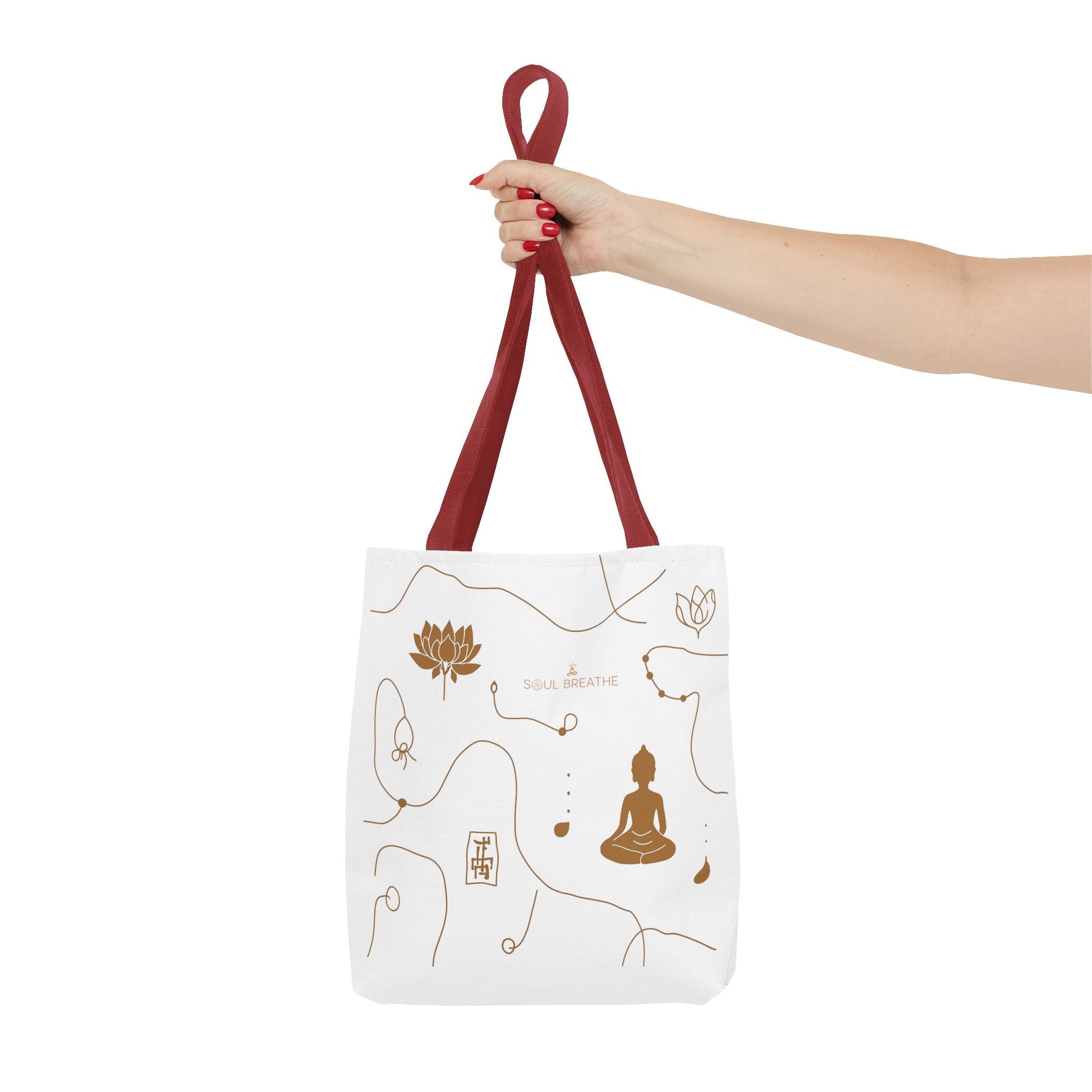 Meditation Lotus Tote Bag — Soul Breathe Yoga Canvas Tote - Soul Breathe
