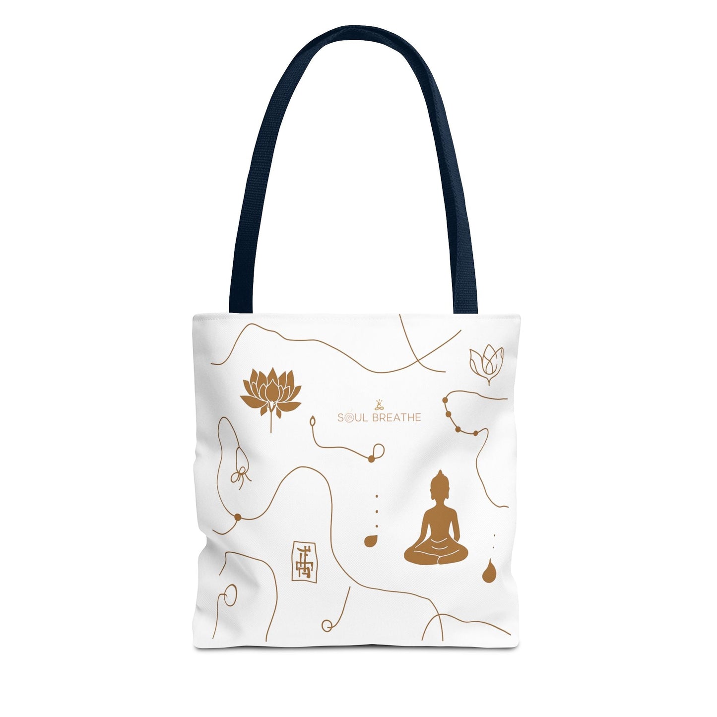 Meditation Lotus Tote Bag — Soul Breathe Yoga Canvas Tote - Soul Breathe