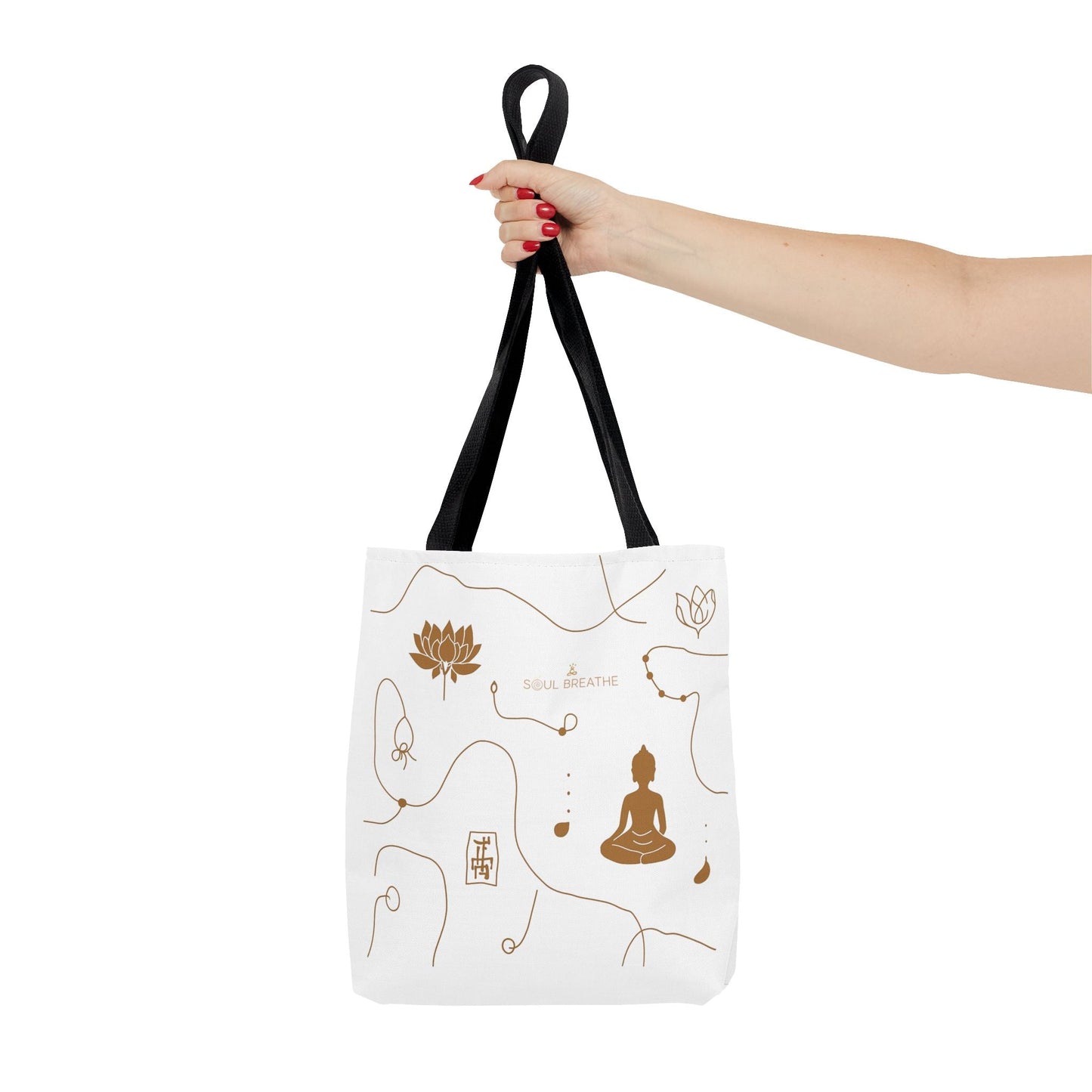 Meditation Lotus Tote Bag — Soul Breathe Yoga Canvas Tote - Soul Breathe