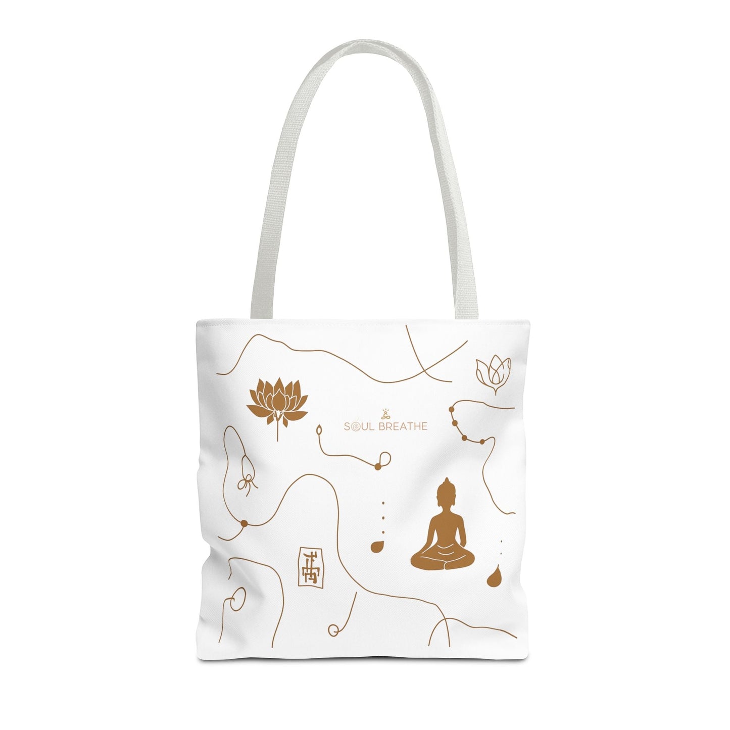 Meditation Lotus Tote Bag — Soul Breathe Yoga Canvas Tote - Soul Breathe