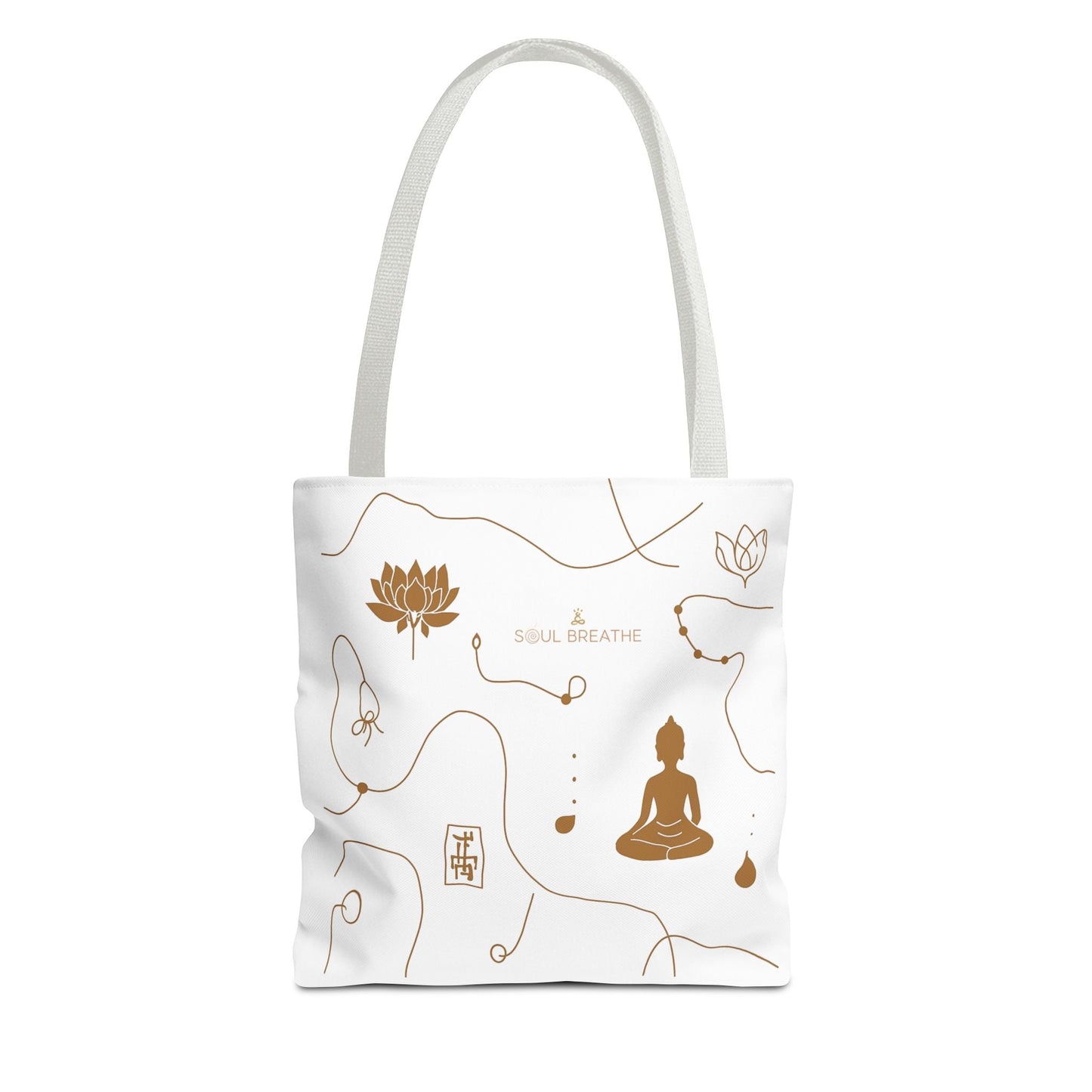 Meditation Lotus Tote Bag — Soul Breathe Yoga Canvas Tote - Soul Breathe