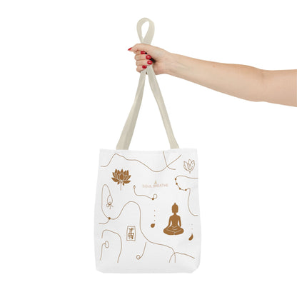 Meditation Lotus Tote Bag — Soul Breathe Yoga Canvas Tote - Soul Breathe