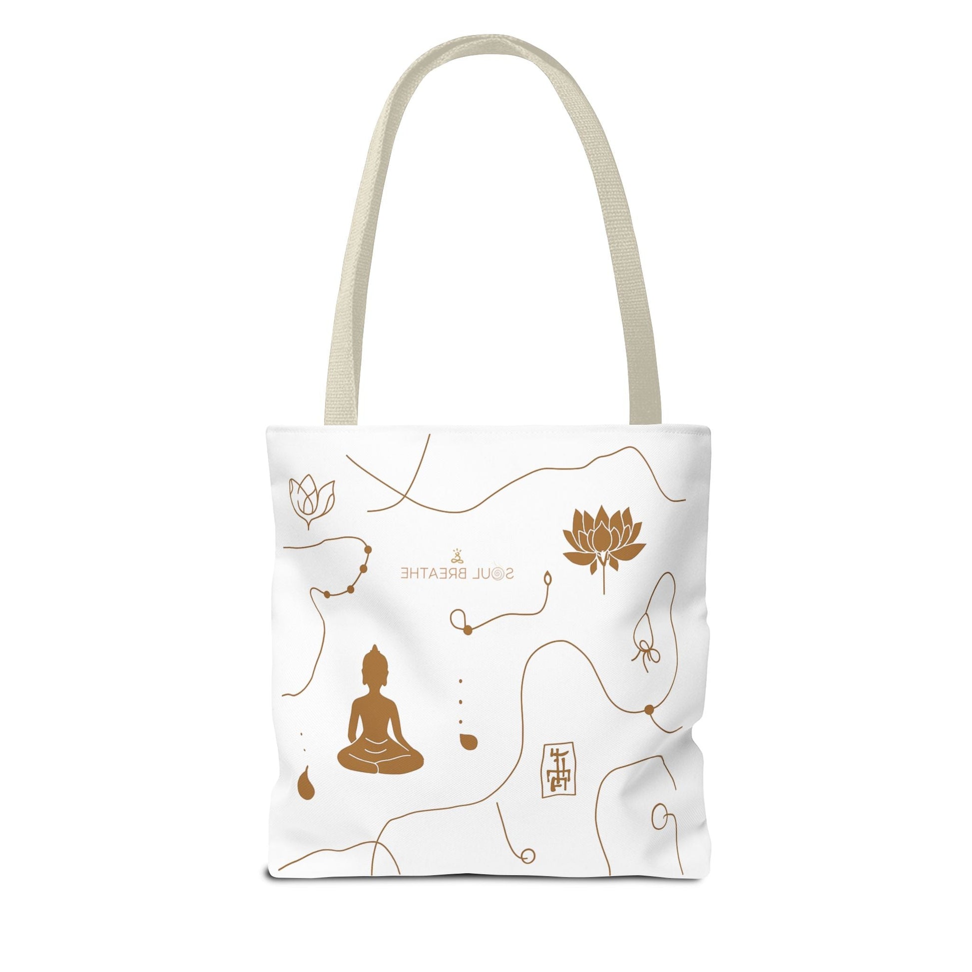 Meditation Lotus Tote Bag — Soul Breathe Yoga Canvas Tote - Soul Breathe