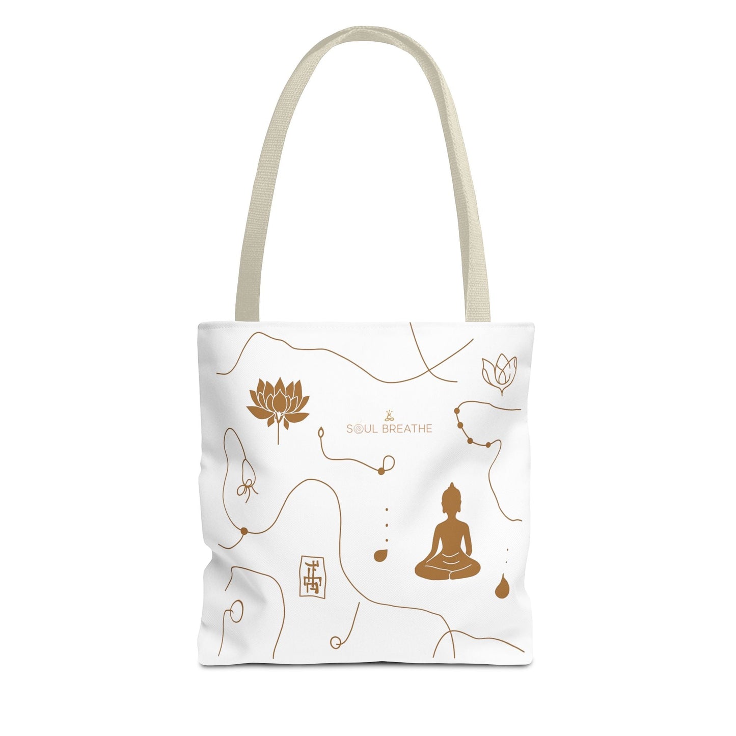 Meditation Lotus Tote Bag — Soul Breathe Yoga Canvas Tote - Soul Breathe