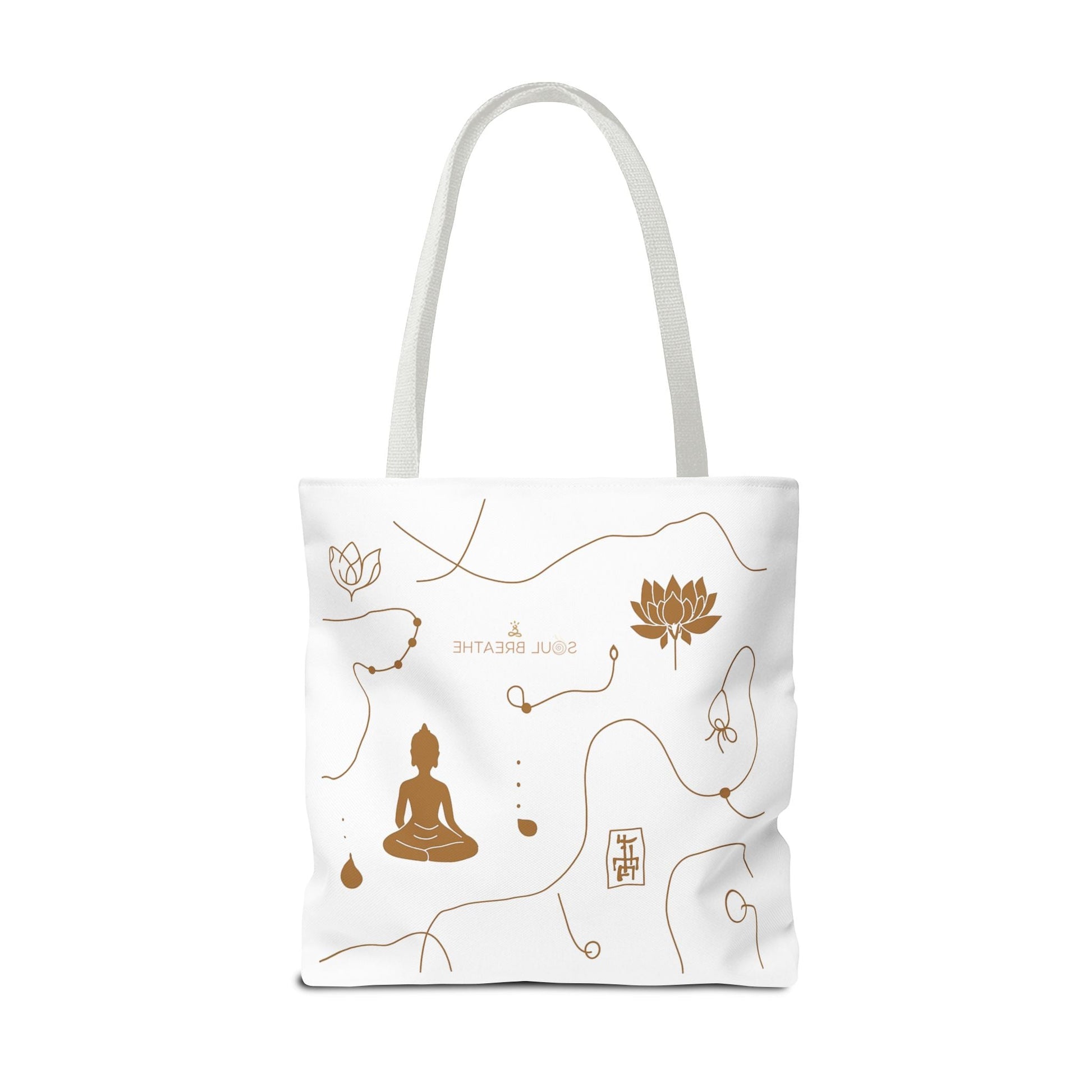 Meditation Lotus Tote Bag — Soul Breathe Yoga Canvas Tote - Soul Breathe