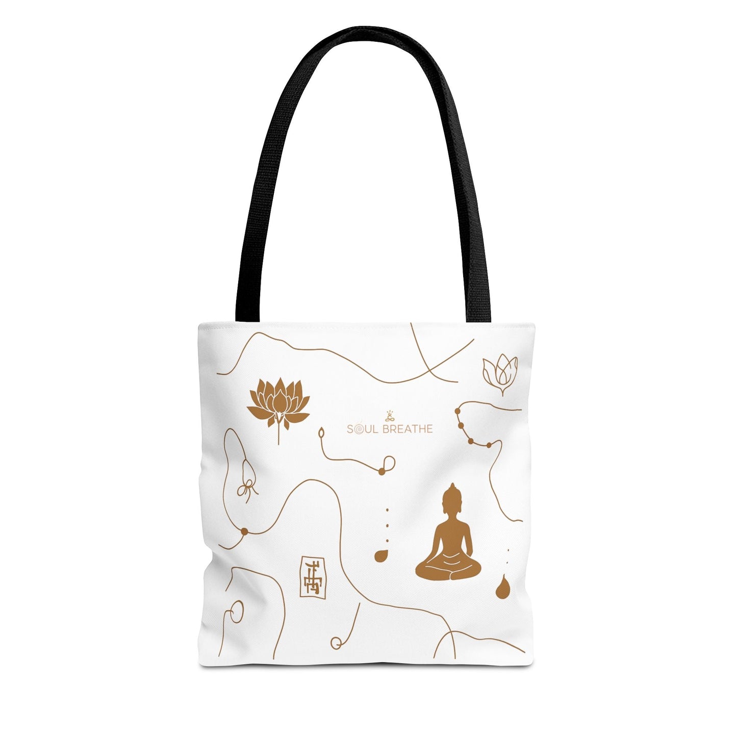 Meditation Lotus Tote Bag — Soul Breathe Yoga Canvas Tote - Soul Breathe